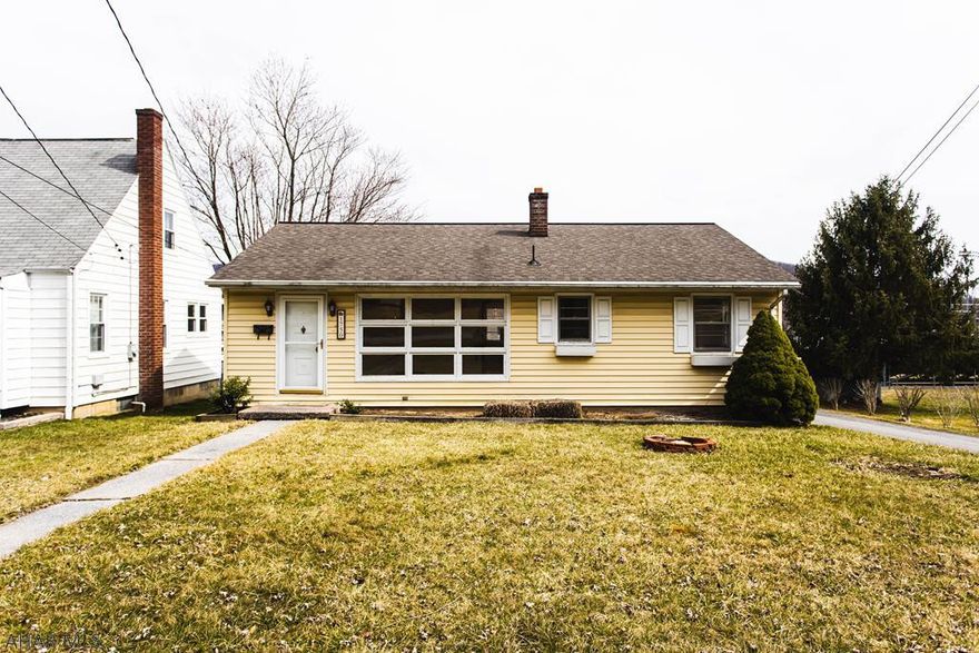 Cozy 2 bedroom ranch with possible 3rd bedroom in basement. 2 car garage. Covered patio. Inground pool. Fresh paint.