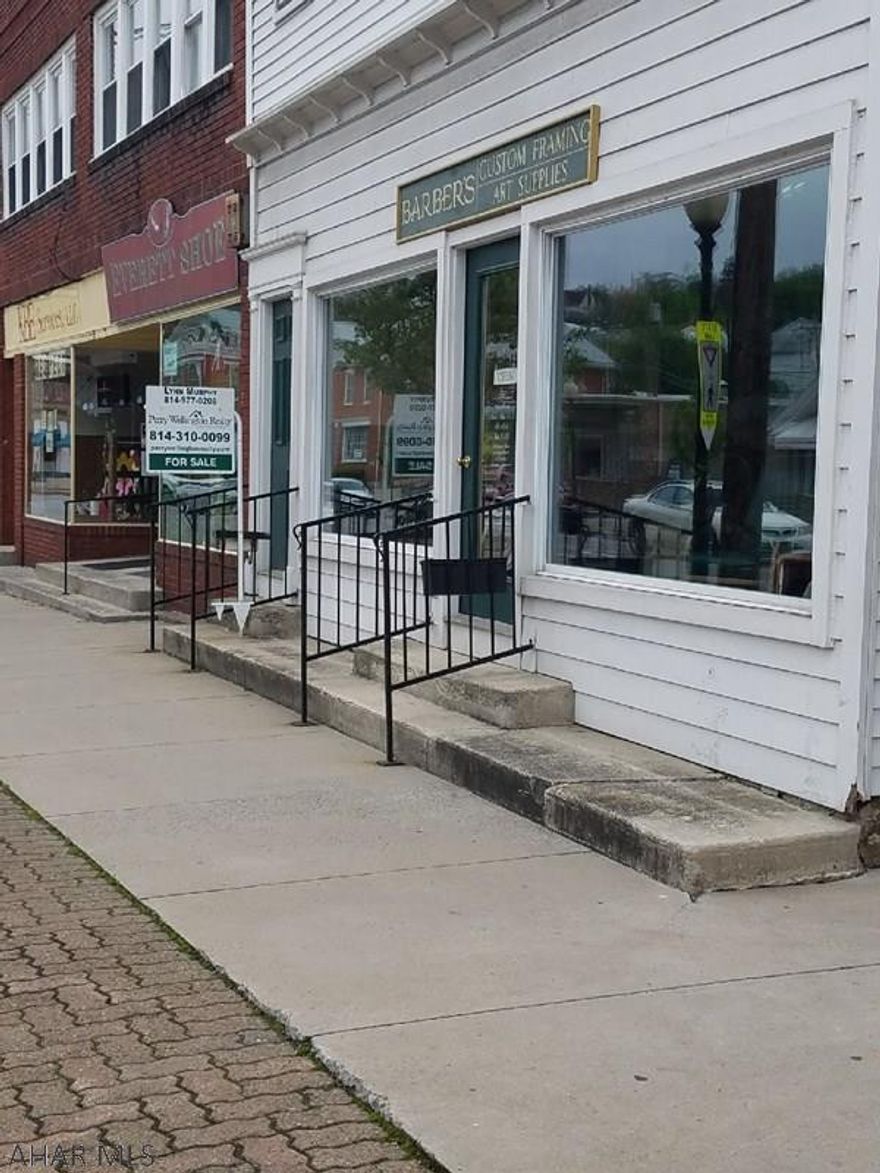 Back on the market after over a year!!This is a great investment in the delightful small town of Everett in Bedford County. The Framing business in the first floor shop has been a tenant for years and the two bedroom apartment on the second floor has also been rented by the same folks for awhile! Photos of only the front room of the downstairs business at the business owner's request due to privacy issues for their customers.If you are looking to own in a more simplistic, appealing environment, away from the rush of the city, here it is! Price Reduced! Owner is getting the wiring updated 2019 as well as a fresh paint job. There are 10 parking places behind the store that are rented out by locals for more income. Furnace cleaned 2018; New water heater.