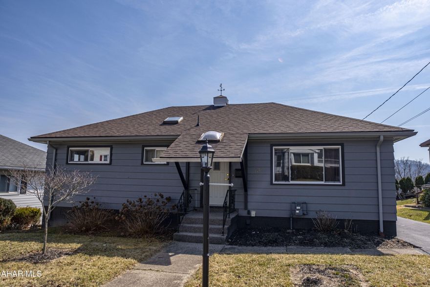 Charming one-story 3-bedroom, 1-bath home featuring a freshly painted interior and exterior. Beautifully refinished hardwood floors, updated kitchen and bath. The partially finished basement includes a family room with a bar, a utility room, laundry area, and ample storage. Enjoy stunning views from the spacious rear semi-enclosed porch.