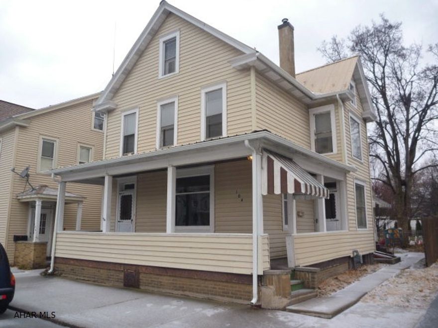 Charming 3 BR/1.5 BA remodeled home in Tyrone Borough. Keeping the character of the home, it offers original hardwood flooring throughout the main level, pocket doors, and French doors. This home also offers a half bath on the main, eat-in kitchen and upstairs a bonus room that was converted into a walk-in closet/dressing area. This home is awaiting for your personal touch to be complete.