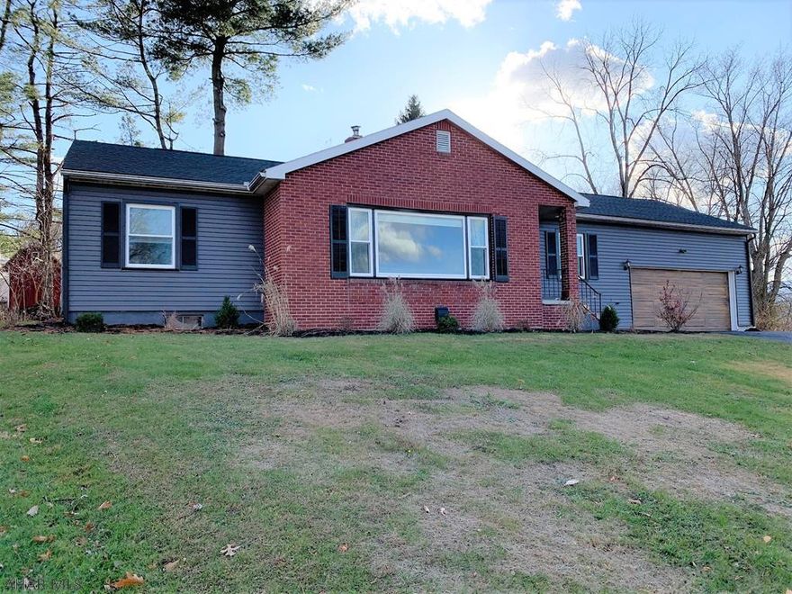 Location, location, location!! Nicely updated brick & vinyl ranch home in Meadowbrooke Terrace!! Updates include a new lifetime architectural shingle roof, thermo pane replacement windows, new kitchen cabinets with granite counters, remodeled bath with subway tile and cer. tile floor, refinished oak floors, paint, & wood stove with new stainless steel chimney liner. The main level has a large living room w/ wood fireplace and picture window, kitchen w/ eat in breakfast bar, dining room, three bedrooms & a full bath. Full basement that is partially finished with another full bath & recreation room. Black-top driveway, two-car attached garage, oil forced air heat, & 100-amp electric. Very convenient location close to all amenities & the downtown area. Move-in ready!!!