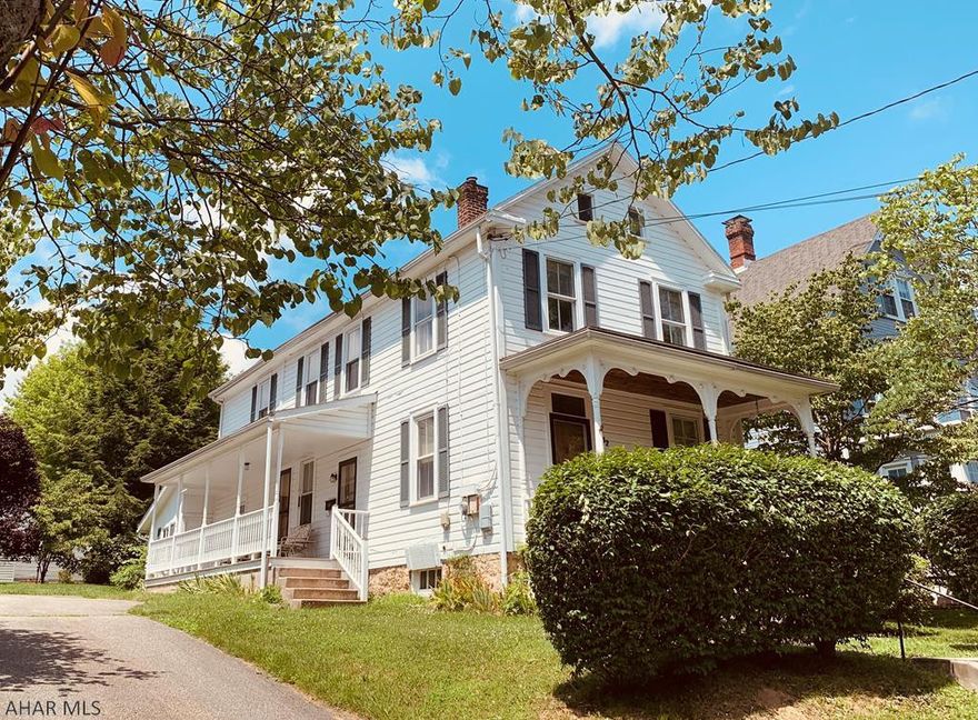 One can only imagine the charm this home has to offer.  Enjoy the lovely tree lined street while enjoying a cup of coffee on one of the two adorable covered porches.  Located in one of Bedford's most walkable locations makes this a must see home that will not last long.  With a little TLC, this home will make someone a forever home.  Knob and tube wiring located in the attic is being removed as well as fuses and will be replaced with new breaker box and wiring. New furnace installed November 2019 with transferrable warranty.