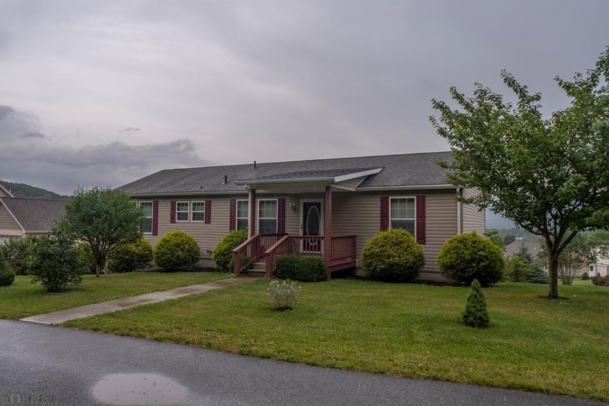 Beautiful 1 story home in the Deerfield field Subdivision This home features large kitchen with open concept  to living and dining rooms. A large Master bedroom with a Master bath and nice closet space.  A full bath and 2 more bedrooms make this home spacious. Walk out to the back deck to a view of the mountains.  First floor laundry for extra convenience. Basement is fully finished with a walk out to a patio and the 2 car garage. So much to offer. Schedule your tour.