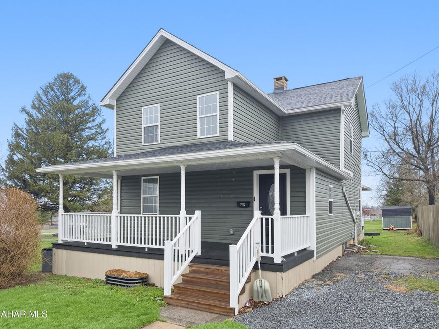Welcome to 7912 Admiral Peary Highway in the Penn Cambria School District, a beautifully renovated home that seamlessly blends modern comfort with classic charm. Recent updates include a newer roof, plumbing, electrical, furnace, windows, & more, ensuring to be move-in ready. The main floor offers a spacious mudroom, a large updated kitchen with included appliances, an inviting dining area, a generous living room, & a full bath with convenient laundry. Upstairs, you'll find three roomy bedrooms & a stylishly updated full bath. The unfinished basement provides excellent storage & houses the mechanicals. Outside, enjoy off-street parking, covered front & rear porches, a sizable yard, & a handy shed. Don't miss this stunning home. Call today for more information!
