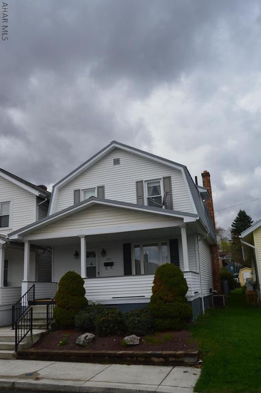 Looking for a solid home with meticulous care and attention to detail - this is IT! This house offers 3 bedrooms,1 bath, and central air. Large bay window provides tons of natural light on the first floor. Beautiful hardwood floors under the carpet. Kitchen has plenty of cabinet space. New roof. Sliding glass doors lead to a covered porch overlooking the fenced in yard and spacious shed.