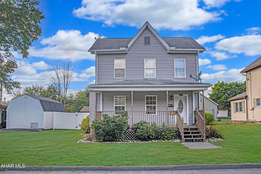 Updated three bedroom Bellwood Borough home located just a short walk away from the schools. This home sits on a large 0.26 acre private yard with shed, pavilion and above ground swimming pool. Inside you will find a large living room with recessed lights, eat in kitchen with an island, and main level laundry hookups. Living room and bedrooms have fresh paint and are ready for you to move in. Check out our 3D virtual tour and schedule your showing today!