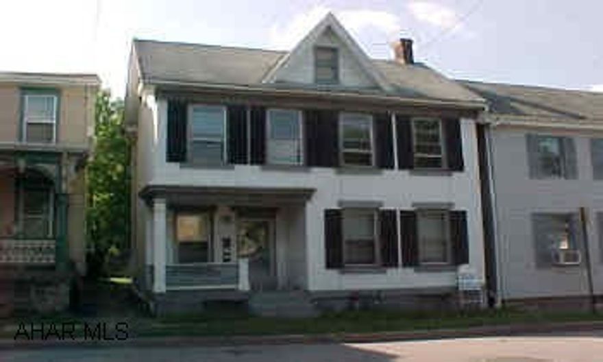 Fully occupoed Hollidaysburg investment. Tenants pay gas, owner pays water, sewer & trash. Electric expenses average $220.00/month.