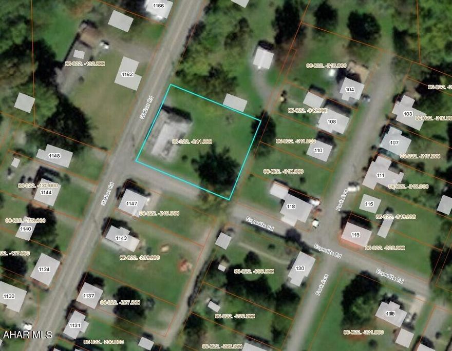 Blacklick Township - 0.44 acre lot  in Twin Rocks corner of Station Road & Expedite Road.  Public water & sewer available.