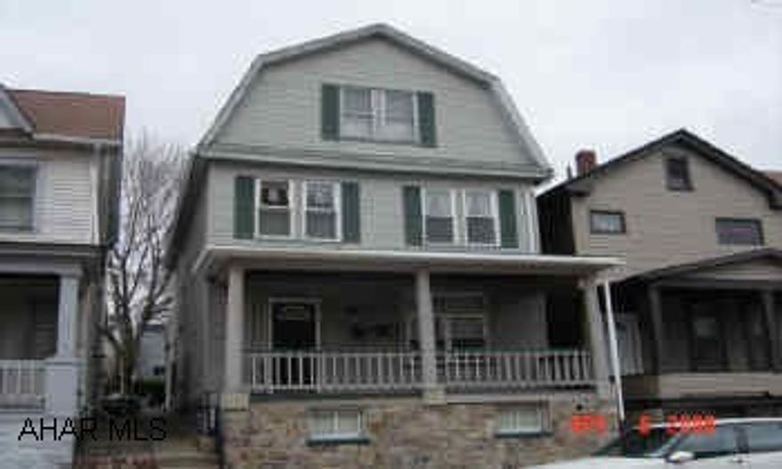 Nice, well maintained duplex. 3 yr. old roof. Established tenants, vinyl siding. 3rd floor finished but not heated. Separate electric. Both units have access to basement.