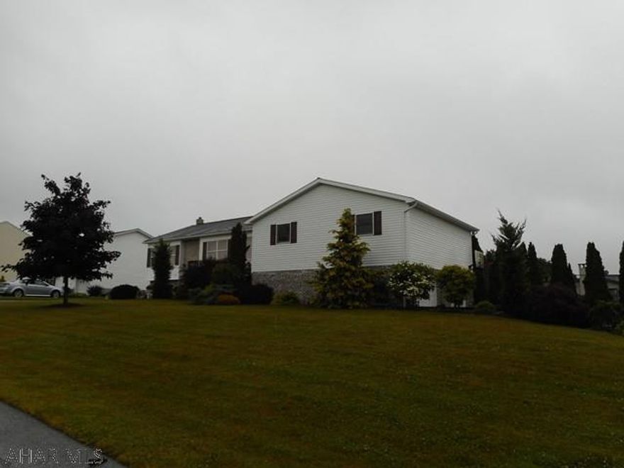 Great home in as new condition featuring large game room in basement with exercise room and half bath. First floor features modern eat in and equipped kitchen, living room, den/office, large master bedroom with full bath and whirlpool tub off and walk in closet, much more!! Security system, concrete drive and parking. The home has been air sealed with an energy audit.  Rear patio/deck with fire pit and above ground pool.