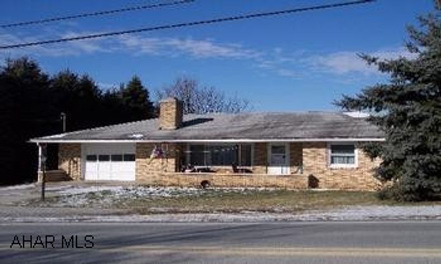 3 bedroom brick ranch w/ attached 1 car garage on 0.35 acre, 1 full bath, full unfinished basement w/ laundry area and partial kitchen.