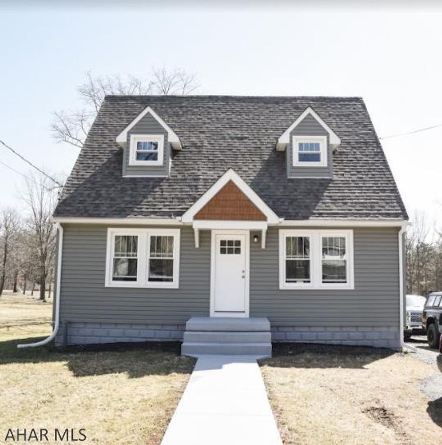 Move right in to this 3 bed 1 bath home in Hollidaysburg School District.  This quaint home has a convenient first floor master bedroom.  Also on the first floor is the bathroom boasting of dual sinks and a custom tiled shower with a rain head showerhead.  The kitchen has been completely remodeled with brand new appliances, butcher block countertops, and new flooring. Whether you are playing a game of corn hole or sitting around the fire, the yard gives you plenty of room to entertain friends and family! Need more living space or a garage?  With room to expand on this large, flat lot the possibilities are endless!  With a new roof, siding, soffit and fascia, windows, and gutters along with fresh cheery paint, new entry doors, and refinished hardwoods, all you need to do is move in!