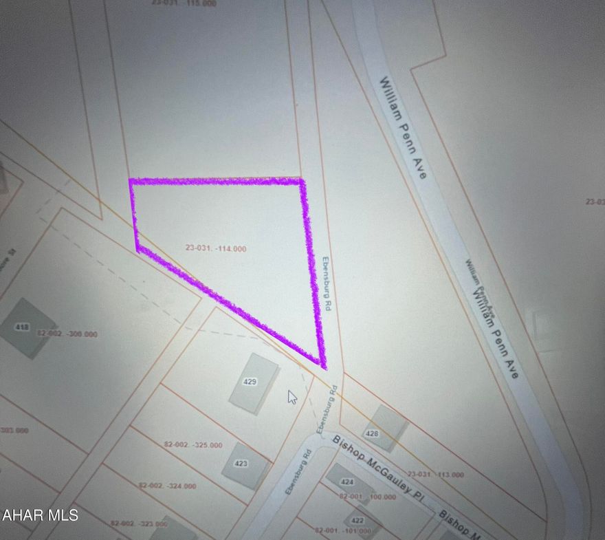 This lot is in East Taylor Township and sits on a dead end street with gravel road to the parcel. Buyer to verify the availability of utilities.