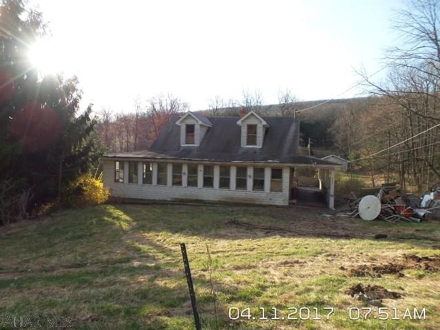 Great opportunity in Sinking Valley.  2 acres with with a 2 bedroom 1.5 bath cape house.  Needs work and to be updated, but great location.  Bank of America, N.A. employees, household members and HTS business partners of the Bank are prohibited from purchasing this property, whether directly or indirectly.