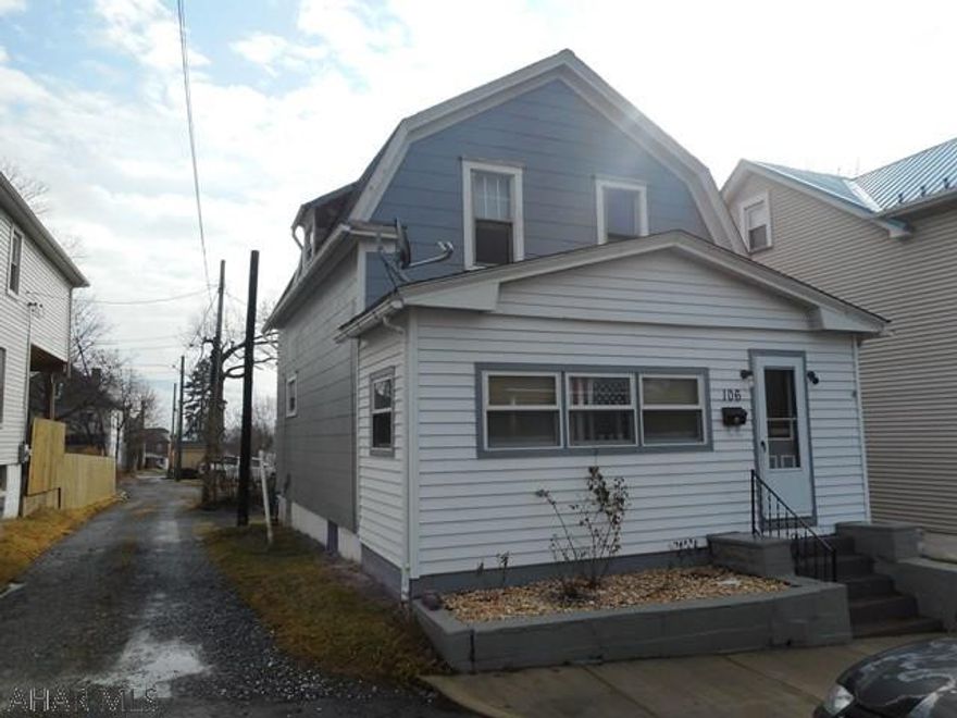 3 Bedroom two story with off street parking. Living room with hardwood floors and fireplace, formal dining room, kitchen 3 brs and walk in closet. Not far from the Penn State Altoona Campus.