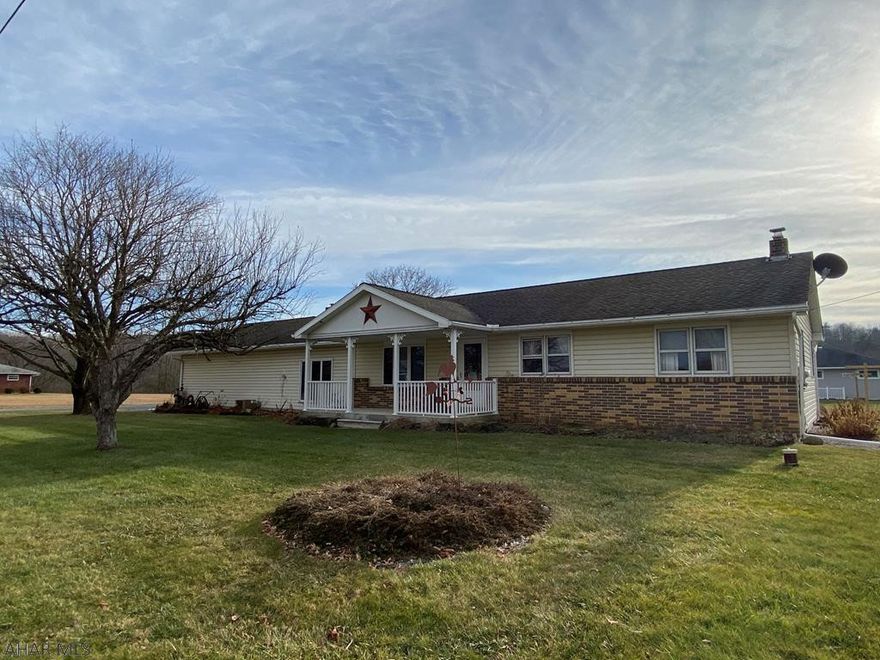 Move-in ready ranch in awesome neighborhood right behind elementary school. One floor living with all the amenities. Two car attached garage with large workshop area and attic storage. Huge open concept living area with brick fireplace and tons of natural light. French doors to patio space for outdoor entertaining. Kitchen and dining room with plentiful storage and folding shelves in pantry. Additional formal living or dining room area off the kitchen. 3 beds and 2 baths. Basement is partially finished with second kitchen and oak built-ins. Exterior features include a covered patio, fire-pit and shed all on a flat triple corner lot. This timeless ranch home has been well maintained and won't disappoint.