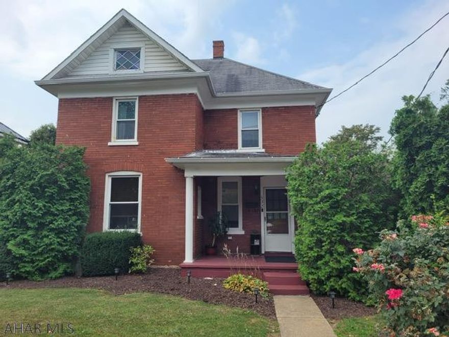 Great 2 story 4 BR home with above ground pool, wrap around deck, covered porch, patio area, fenced in back yard and 1 car garage. Sq ft, lot size and taxes per courthouse. Buyer to verify.