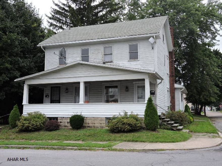 side by side double house.  Needs work, but good rental potential or live in one side & rent the other.  Big yard with off street parking.  The sale of the property is made on an as is, where is and with all faults basis and seller makes no warranty or representation, express or implied as to title, habitability, merchantability or fitness for particular purpose with respect to the property or any portion thereof.