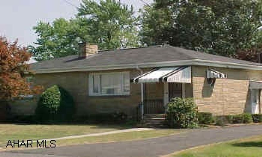 Cozy stone ranch on large level lot.  Great neighborhood.  Built-in china cupboard in kitchen.