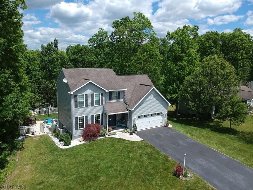 This beautiful 4 Bedroom 2.5 Bath recently updated home features a fully renovated open concept kitchen and a covered deck overlooking a private rear patio on a .33 acre lot. This home is a 1997 build by S&A homes with custom features and is located in a desirable semi-private development outside of Tyrone leaving a very short commute to the State College or Altoona regions. It has been meticulously maintained and upgraded with quality mechanicals and upgrades over the years. Take a virtual tour through the link or call listing agent for your private tour today.