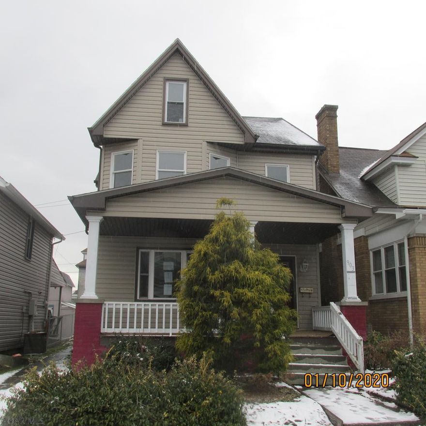 In need of TLC. 1st floor laundry, eat in area in the kitchen. Large attic could be used as 3rd bedroom. Detached garage in need of some repair. Great home for someone that doesn't mind some work. A lot of potential.