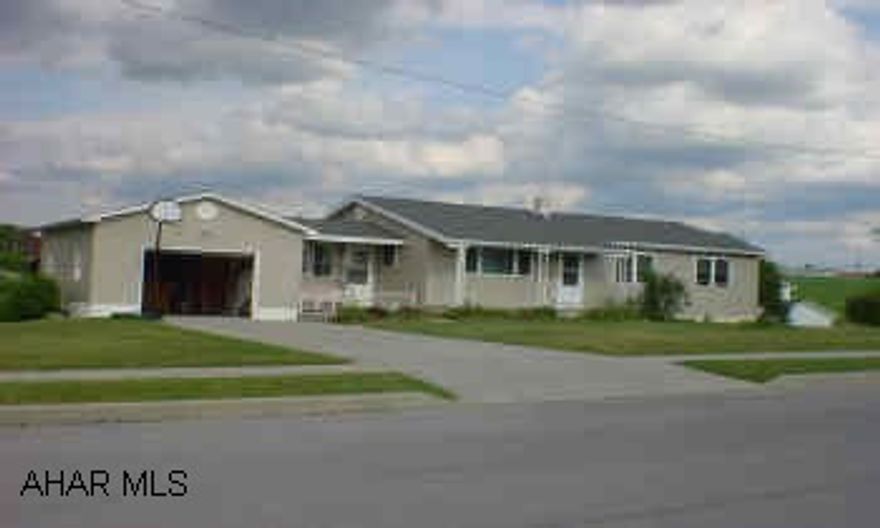 Nice 3-4 bedroom ranch, den, 1 full bath and 2 half baths, large lot, new siding, roof, and deck. 2 garages - 1 attached and 1 integral, central air. Owner must find suitable housing.