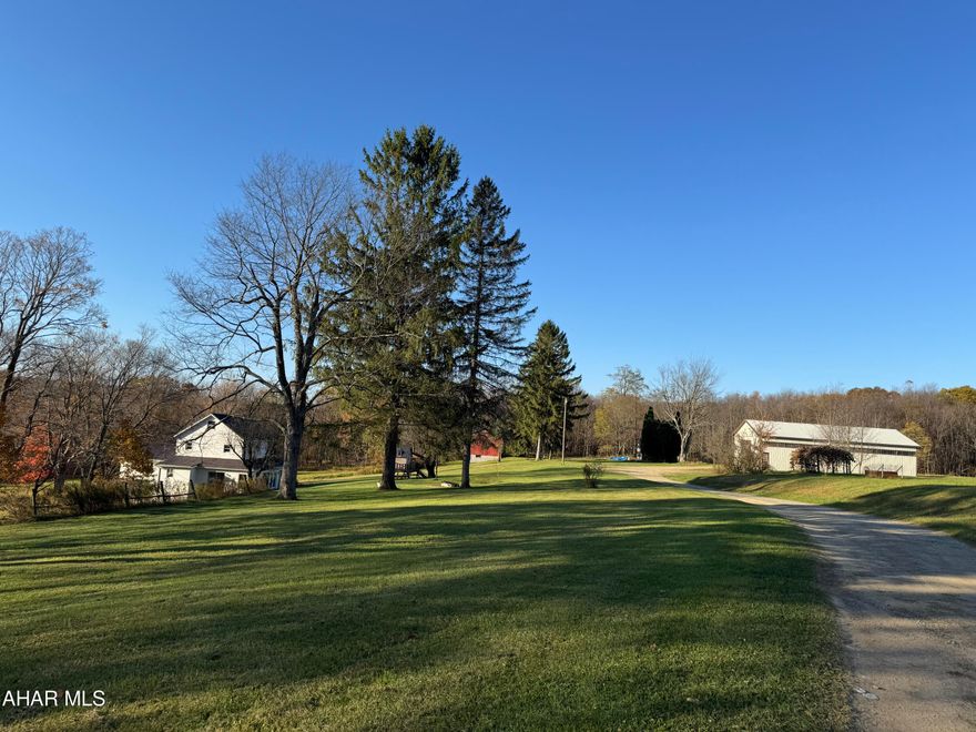 Gentlemans farm in a private location. The property consists of partially remodeled 4 bedroom 1.75 bath farmhouse on 33 acres+/-. The property includes a 20 x 30 barn with shed, a 40 x 64 pole building, and a farm pond.  Great horse property with plenty of room to ride. Fields are beautiful with a slight slope. Some wooded ground with good hunting. Water supply is a spring. New permitted septic system installed 10-19-24