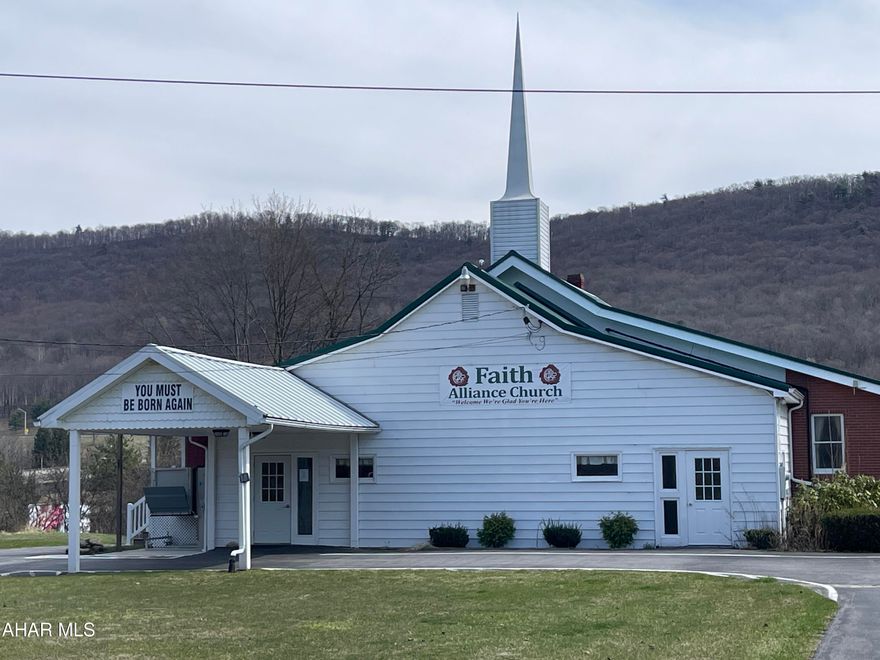 Selling Church, Parsonage and Social Hall - all in one package.  Endless possibilities.  Ready to go for Church and Social functions.