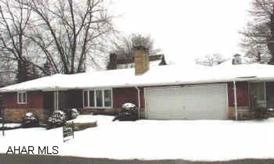 Frame ranch style home with stone & redwood siding. Nace rancher on quiet street. Move right in. All appliances & window treatments included. Family room with bar. 2 lots - 55 x 110 & 25 x 65 Definitely a must see home!