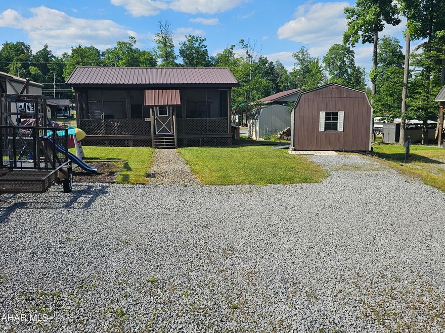 2006 Skyline 27' camper on 1 lot inside Glendale Yearound. 2 bedroom and 1 bath camper. Large screened porch, shed, and children playground comes with property. 
Glendale Yearound is a gated community located minutes from Prince Gallitzin State Park and Glendale Lake.