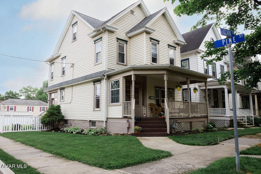 Come take a look at this beautiful home in  the borough of Hollidaysburg. This home features an open floor plan with large updated kitchen which opens to bar area and eat in dining area. 1st floor bathroom. Walk upstairs to 3 large bedrooms and another updated bathroom. The 3rd floor has a private master bedroom with an additional room great for an office and a walk in closet. Thats not all for living space there is a partially finished basement with a den and additional room that would be great for an exercise room or another office space. Walk outside to the back yard where you will find a patio and a beautiful flagstone walkway to a firepit. The backyard is completely fenced and great for entertaining. Or relax on the front porch. This home has so much to offer come take a look today!!