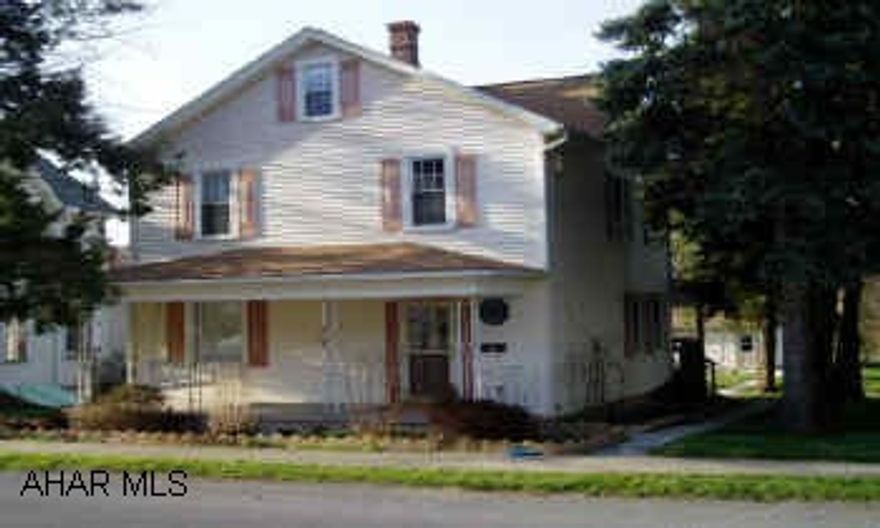 Handsome 2-story completely renovated inside and out with garage/workshop, front porch, rear deck in quiet residential area. Ornate interior, beautiful hardwood floors, crown molding, new wiring, plumbing, oil H.W. furnace. New oak kitchen with granite counter/island tops.