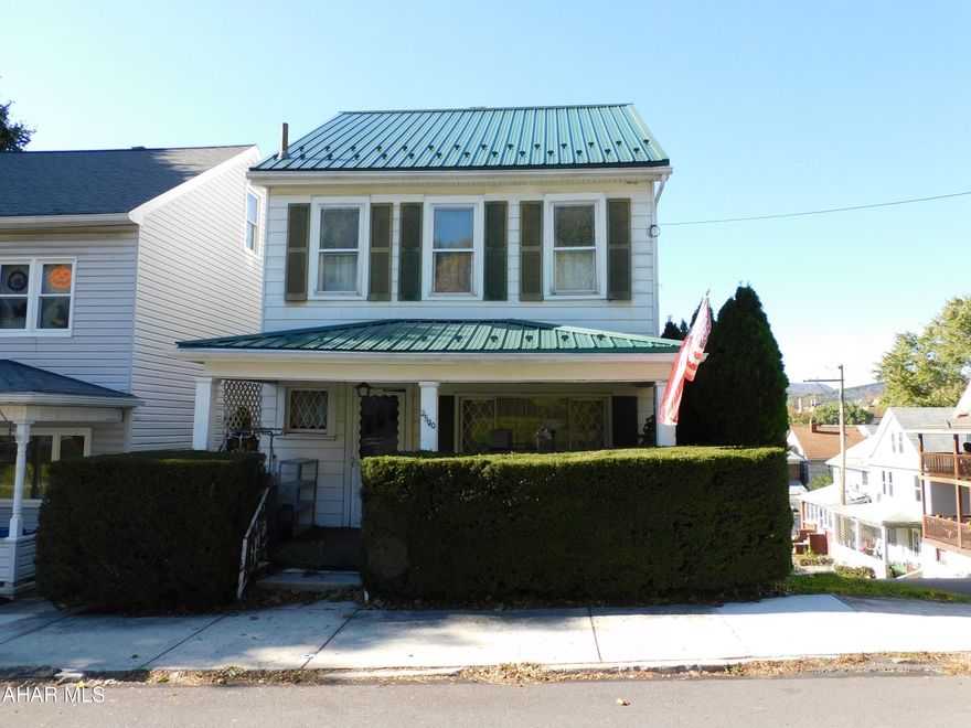 Large home in Altoona with tons of potential. Spacious living room and formal dinning room. 3 bedrooms and a finished attic that could be a 4th bedroom.  Newer metal roof. Some TLC would make this a great flip or investment property. Property being sold as is. Seller will make no repairs.  Only minutes from Mansion Park and Tuckahoe Park.