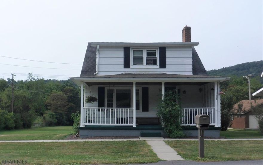 Beautiful 1.18 acre grass lot - 1-1/2 story with  3 bedrooms, 1.5 baths, bright living room, formal dining room, and eat-in kitchen, 1st floor bedroom and bath, some new windows. covered front porch, covered rear patio, basement workshop, and off street parking.  Included:  all existing window coverings, washer, dryer, range, refrigerator.  Sold "AS IS".  New faucet included to replace a leaky faucet.  $134,900.