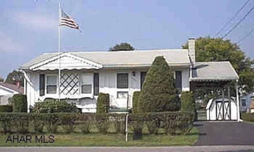 1 story - carport - partially fenced yard - 1995 shingle roof and ridge vent, furnace 1983, shed, new tilt replacement windows, attic access panel in hall ceiling.