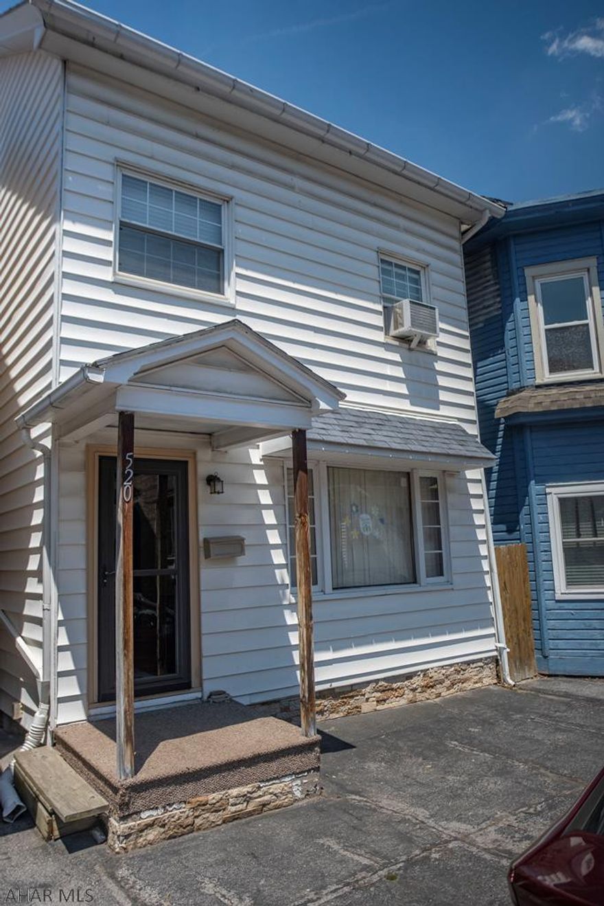 Well maintained quaint 2 Story home. Large kitchen with oak cabinets, 1st floor has a half bath. Large living room dining room areas . 2nd floor has a full bath with separate tub and shower and Laundry room and 2 large bedrooms . Also home features a carport and fenced in yard.