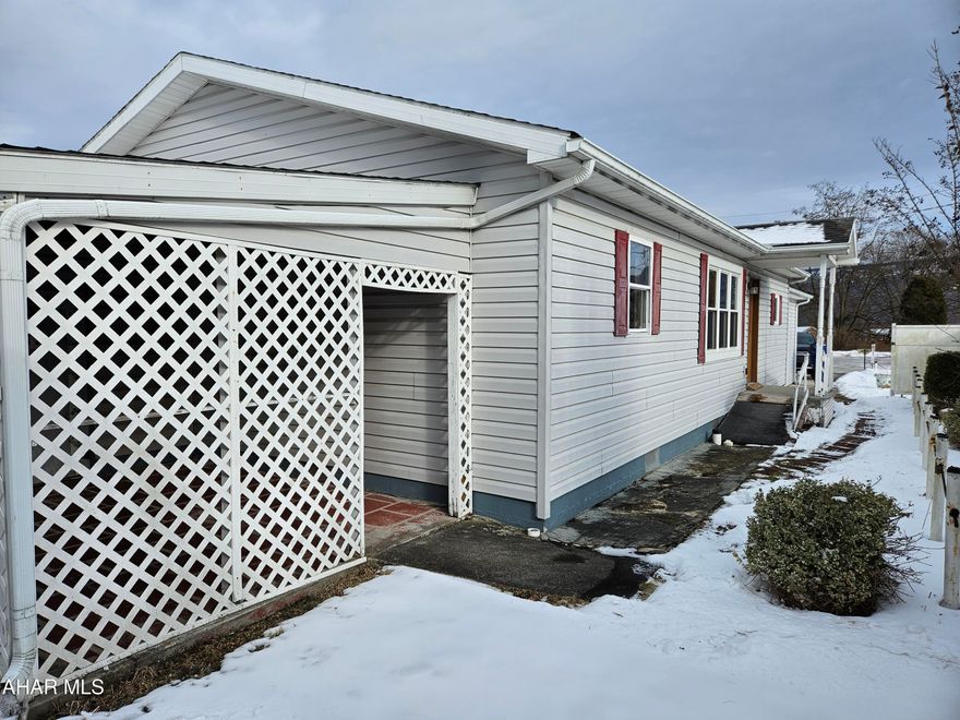 Antis Township one story offering 3BR, 1.5BA.  Updated mechanics-new furnace with central air, new hot water heater, 2 car garage, fenced yard!  Public utilities.