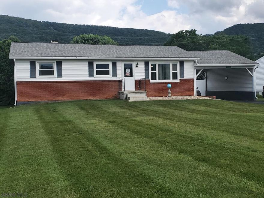 Tipton!  One story living in Antis Township.  The property features a 2 car garage, a carport and a fenced yard!  3 bedrooms, 1 bath.