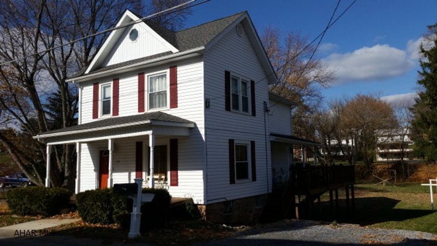 3 Bedroom plus bonus room, 2 car garage, big side deck. Nice playground for children boards this property. Heat is oil radianting first floor and electric heat pump.