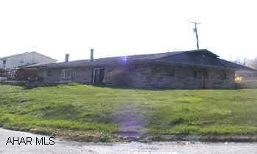 Large one story home with garage.  Fireplace with gas logs, Oil heat. Large one story home with garage.  Fireplace with gas logs, Oil heat.  Some plumbing repairs needed.