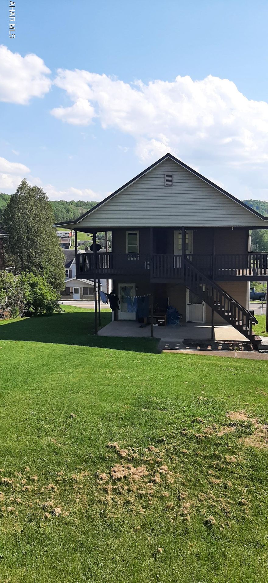 This residential income property is too nice to pass up! Nice corner lot in Northern Cambria with off street parking for the tenants. The upstairs unit is a 2-bedroom, 1 full bath, eat in kitchen, laundry and living room. Expansive deck in the back for the tenants enjoyment.
The downstairs unit also is a 2-bedroom, 1 full bath with laundry, eat in kitchen and living room. Nice yard and a covered concrete patio. This is a very clean and well maintained property. Call for your showing today!