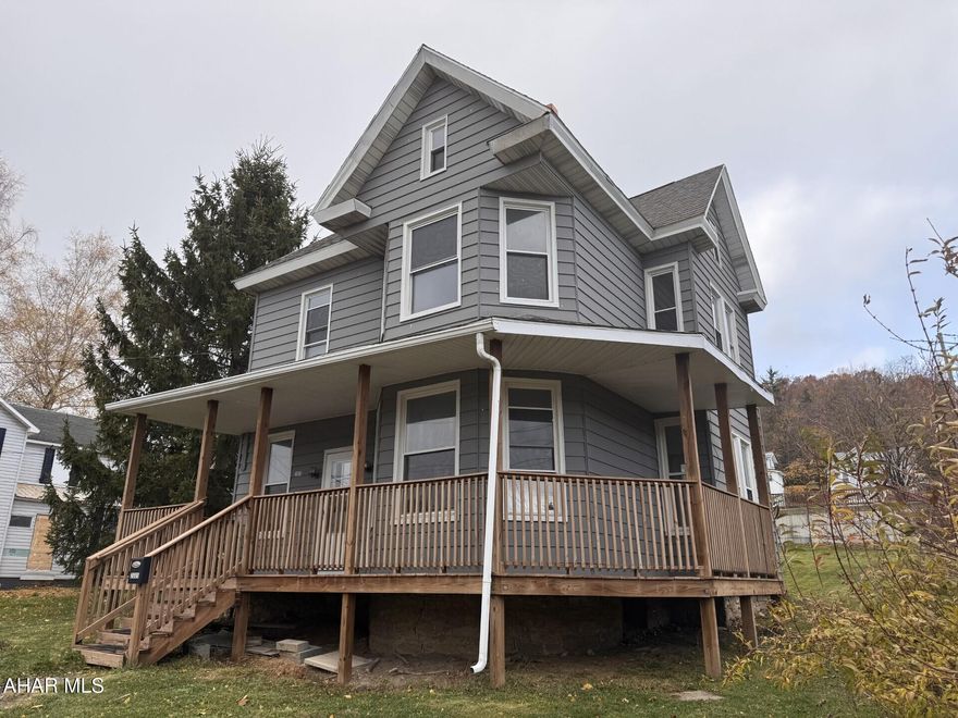 NORTHERN CAMBRIA- 2 story, 4 BR aluminum sided home on a 75 x 150 lot. Wraparound porch. Oil HW cast iron BB /radiator heat.  4 off street parking spaces in rear. Call for more details! Broker owned.