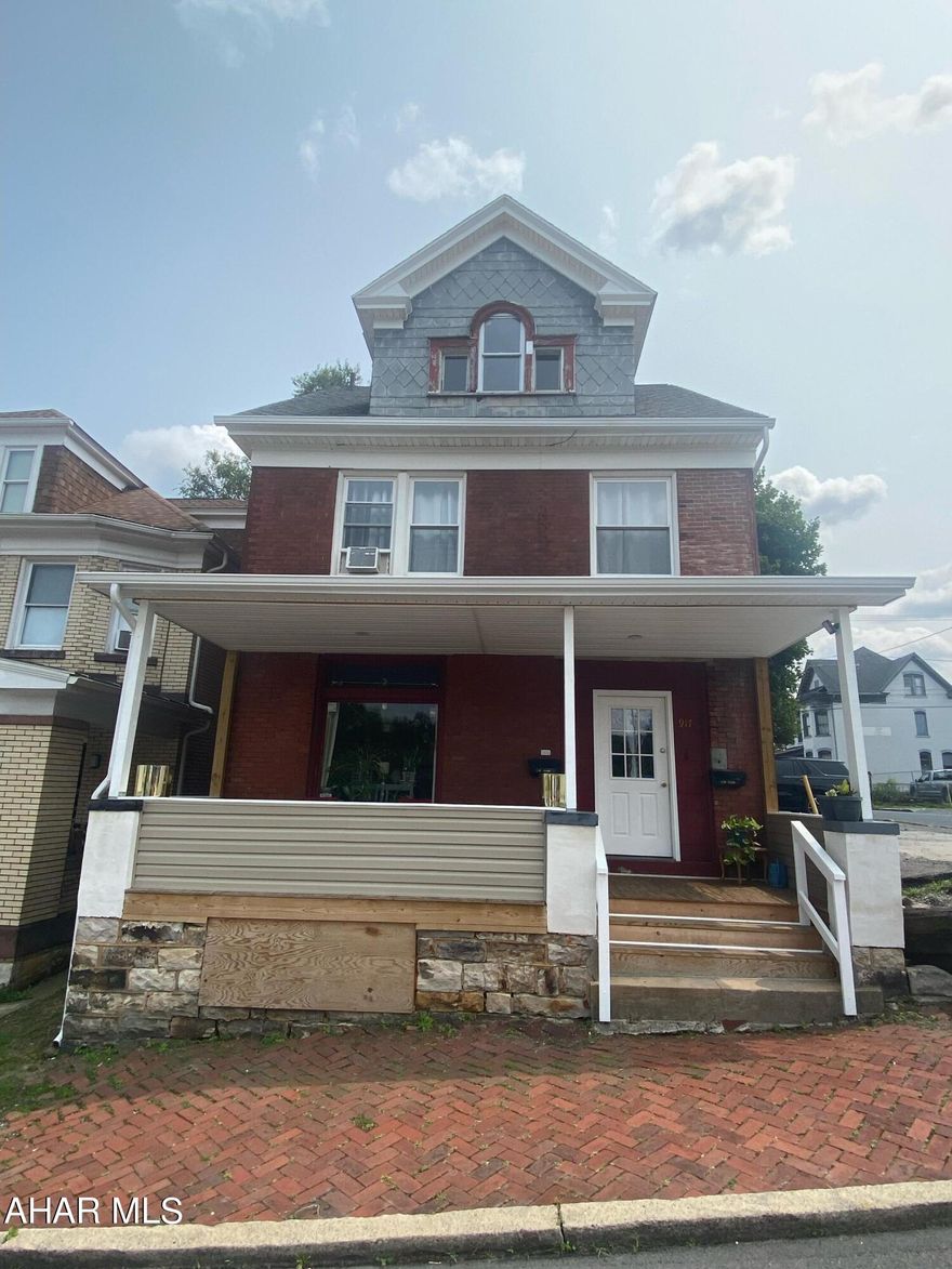 Very solid 2 Unit. Very well kept. Two units. Must See! First floor is a one bedroom, one bath. First apartment rent is $650. Second floor is a three bedroom, one bath. Second apartment rent is $695. One block from the Altoona Hospital.