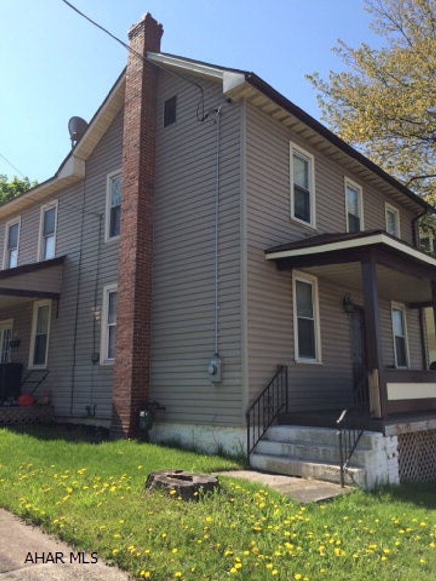 INVESTORS, STUDENTS, IN HOME OFFICE or EXTENDED FAMILY! Energy Efficient & Worry Free for years to come - 3-4 bed 1.5 bath totally updated.  Unique floorplan and location allow for a number of uses including possible in home business, in law suite or 1st fl master, or student rental with separate entry (5 minutes to St. Francis Mount Aloysius College). Walk to shopping and churches. House is bigger than appears from front.  Off street and on street parking.