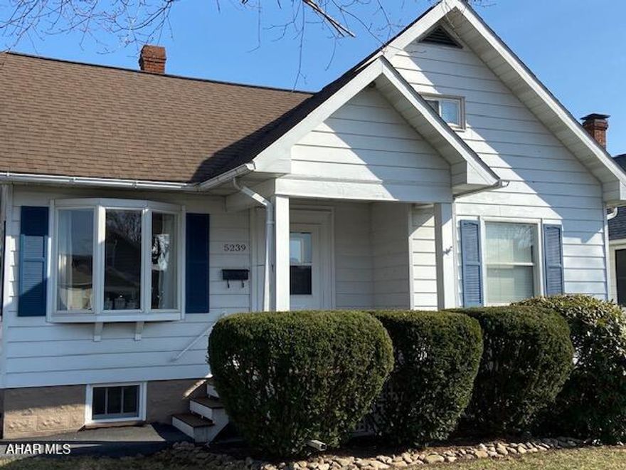 Look at this very well-maintained cozy three-bedroom home in a desirable area of Altoona. This home sits on a level lot with a fenced backyard and off-street parking. Improvements include:
Roof with lifetime shingles July 2017,
Driveway resurfaced August 2017, new furnace and air conditioner May 2023, external electrical upgrade to 100-amp, new service cable, and 2 new ground rods October 2024,
Pergo Flooring was installed in the Dining room, living room, and downstairs bedroom in February 2025. Call the listing agent today.