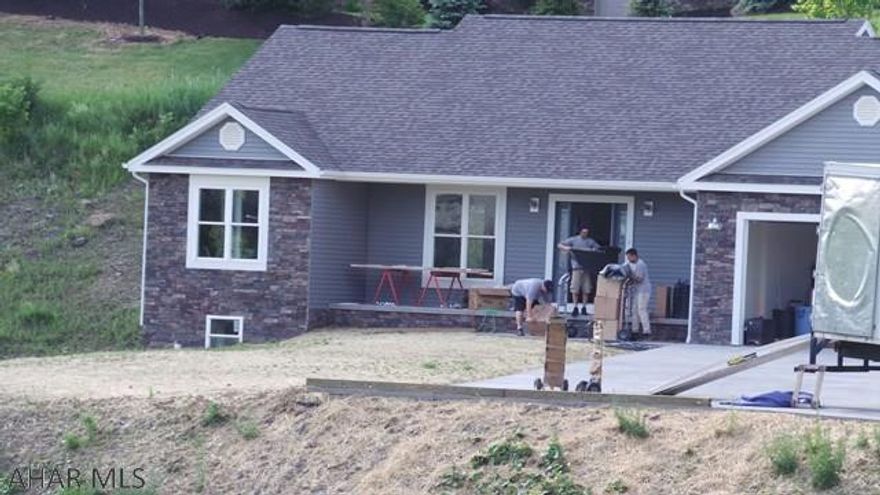 New Construction, custom built, open floor plan, vaulted ceiling, basement dry-walled with outside entrance.