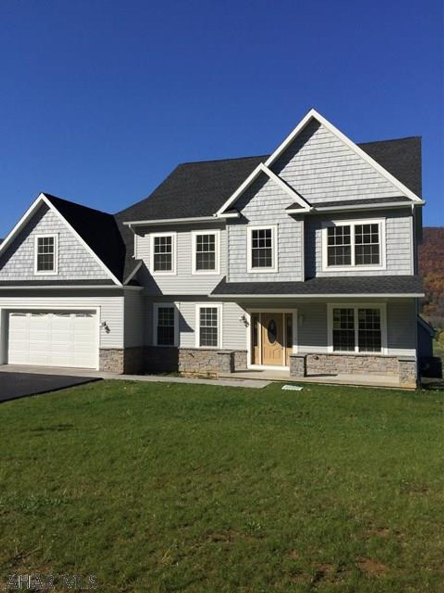 Under construction. Still time to pick flooring colors and bathroom vanities. This quality built, spacious home sits on a half acre corner lot. Open 1st floor and HW floors on 1st floor. 2 heat pumps, gas fireplace in great room. Oversize 2 car garage. Full unfinished walk out basement offers many possibilities.  Taxes on lot only and will be reassessed after sale.