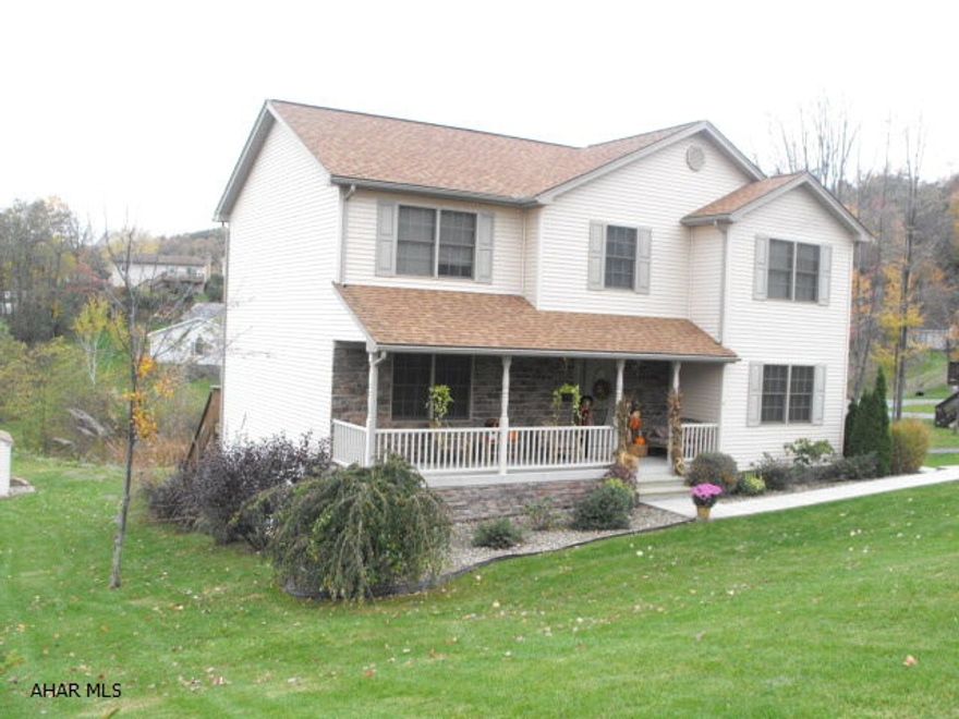 Large 2 story colonial with spacious bright rooms.  Big living room with gas fireplace off kitchen and breakfast area.  Master bedroom has vaulted ceilings and big walk-in closet.  Master bath has whirlpool tub and shower.  Big 2nd floor laundry room.  Basement is completely finished with half bath and 2nd gas fireplace on remote control.  Well landscaped lot with private deck off kitchen.  Pella windows throughout.