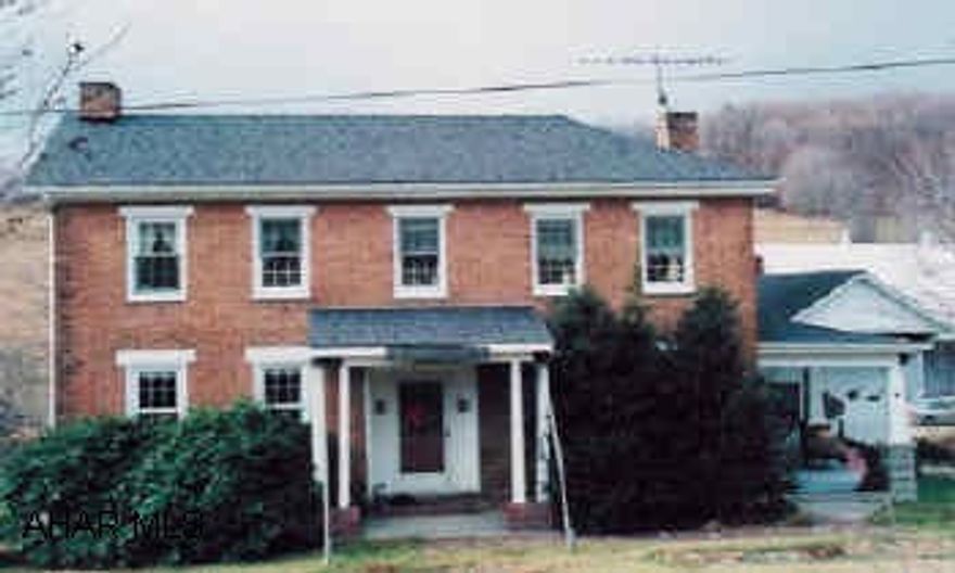 Historic Brick Farm House. Summer Kitchen, Barn, Shed,  2 Car detached garage.