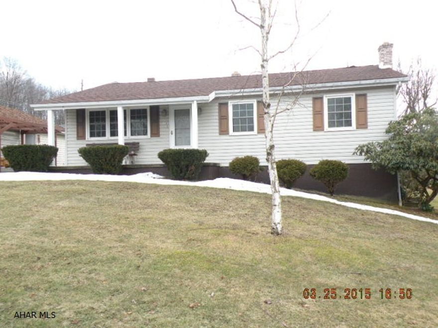 Great 3 BR, 2 bath ranch home in Blacklick school district. Beautiful Oak kitchen, large family room. fully finished basement with fireplace. 2 car detached garage with workshop. Move-in condition